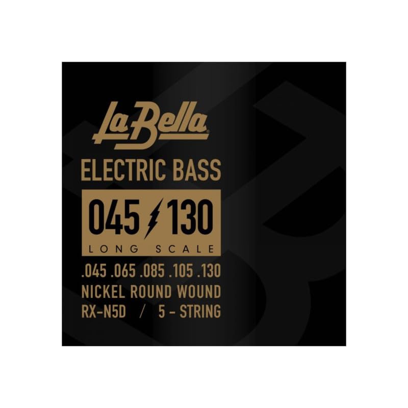 La Bella RX-N5D Long Scale Nickel Round Wound 5-String Electric Bass 45-130 - Image 2